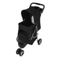 thumbnail image 1 of Foldable Breathable Pet Stroller with Storage Basket, Cup Holder, for Outdoor, Visible Mesh, 1 of 7