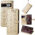 thumbnail image 1 of Flip Case for FOXDOCK Google Pixel 7 ,Catand Dog Embossed PU Leather Flip Cover with Card Slots,Stand, 1 of 6