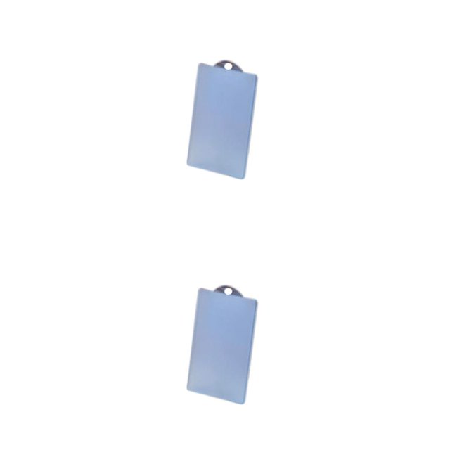 crativent Slim PVC Transparent IC Card Bus Card Credit Card Bus Card Credit Card Cover Case Holder Without Rope 2 2Set