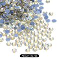 thumbnail image 3 of Uxcell Hotfix Rhinestones Flatback Crystal Glass Gems for Craft Clothes DIY Decoration Bright Light Yellow 4.8mm, 3 of 5