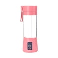 thumbnail image 2 of Portable USB Rechargeable Blender, 380ml Fruit Juicer with 6 Stainless Steel Blades, Food-Grade Plastic, Lightweight Handheld Mixer for Shakes, Travel, and Outdoor Use, 2 of 6
