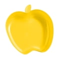 thumbnail image 1 of Apple Shape Plastic Plates - Dishwasher & Microwave Safe Reusable Lightweight Dinnerware for Kitchen/Camping, 3.35x3.15 Inches (Yellow)​, 1 of 6