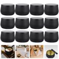 thumbnail image 4 of MasteelfCA 12pcs Tea Storage Can Round Candle Candy Storage Box Craft Beads Jewelry Canister, 4 of 7
