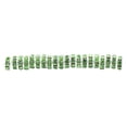 thumbnail image 2 of 100 Pieces Rhinestone Rondelles with Big Holes Charm Loose Bead for Jewelry Spacer Beads Jewelry Crystal Multi-colors Loose Bead for DIY Necklace Green, 2 of 8