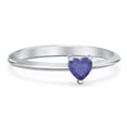 thumbnail image 1 of Heart Birthstone Ring - Blue Sapphire (September), 1 of 6