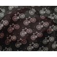thumbnail image 4 of oneOone Silk Tabby Fabric Dot & Bicycle Block Decor Fabric Printed BTY 42 Inch Wide, 4 of 4