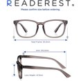 thumbnail image 4 of Blue-Light-Blocking-Reading-Glasses-Charcoal-2-75-Magnification-Computer-Glasses, 4 of 6