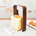 thumbnail image 2 of TIELUTT Bread Bake Slicer Cutter Foldable Compact Bread Slicing Kitchen Accessories Bread Machine Baking Sheets for Oven Glass Bakeware Set Bakeware Organizer Slide Out Small Baking Sheets for Oven Ba, 2 of 4