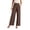 Brown, variant on Clearance! Hontri Women Wide Leg Pants for Women Work Business Casual High Waisted Dress Pants Flowy Trousers Office Dress Pants Women White S