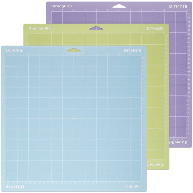 AMERTEER Cutting Mat 3Pcs PVC Craft Cutting Pad Reusable Eco-Friendly 12x12in Craft Cutting Board Multifunctional Cutting Mat for Paper Carving Cricut Machine Craft Work Fabric Project