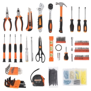 Compréhensif 247-Piece Jeu d'outils à main pour la maison & Réparation automatique – Boîte à outils durable – Idéal pour DIY, Mécanique, Projets ménagers – Comprend 247 Éléments