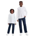 thumbnail image 3 of George Boys' Long-Sleeve Uniform Polo 2-Pack, 3 of 6