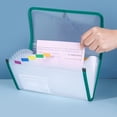 thumbnail image 4 of EGNMCR Closet Organizers and Storage, B6 Bill Accordion Bag 13 Compartments Financial VAT Invoice Receipt Bag Transparent Waterproof File Classification Folder Pla stic document classification folder, 4 of 6
