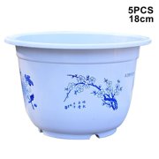 Flower Pot Large Plastic Flower Pot  Thick Planter Garden Indoor Flowers Plant Pot (21cm)