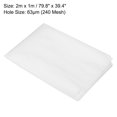 thumbnail image 2 of Uxcell 240 Mesh Paint Nylon Mesh Filter 79" x 39" Woven Net Sheet Mesh Filter Cloth for Paint Home Brewing Mesh Fabric, 2 of 6