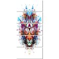 thumbnail image 2 of Colorful Tiger in Glasses - Animal Canvas Art Print, 2 of 3