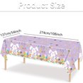 thumbnail image 3 of Nilvkv Easter Party Tablecloth Spring Bunny Eggs Party Supplies Disposable Paper, 3 of 3