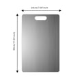 thumbnail image 3 of KER Stainless Steel Cutting Board 201 Grade Non P Orus Double Si Ded Chopping Board For Kitchen Commercial Home (5 Styles Size), 3 of 4