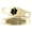 Black | Laser Engraving, variant on MedicEngraved Yellow Gold Stainless Steel Custom Medical Alert Bracelet - 6mm Infinity Link