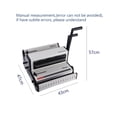 thumbnail image 5 of WW2018 Iron Ring (3: 1) & Iron Ring (2: 1) Large Floor Multi-Function Binding Machine 2 In One Office Desktop Binding Machine ,Pinpoint Punching, 5 of 5