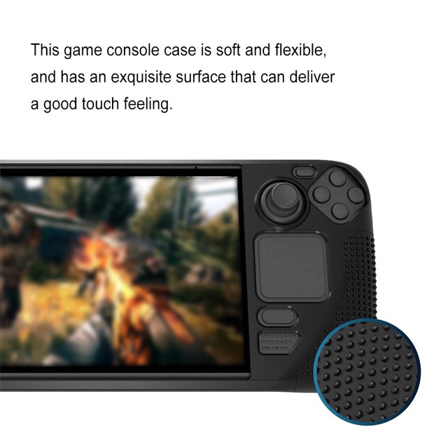 Handheld Game Console Cover Breathable Silicone Protector Soft Held Consoles Detachable Silicone Guard Gaming Accessories Spare Parts Replacement for Steam Deck