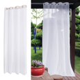 thumbnail image 3 of GROWTH TANK Rideau Blanc Auvent de Terrasse Jardin Patio Draperie Pergola Voilage Rideaux 132x213cm, 3 of 9