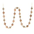 thumbnail image 1 of Vickerman M183580 6 ft. Cafe Latte Stripe Ball Garland, 1 of 1