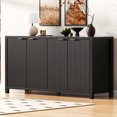 thumbnail image 1 of MODERNLUXE 55" Sideboard Buffet Cabinet with Storage,Farmhouse Accent Coffee Bar Console Table with Adjustable Shelves for Kitchen, Entryway,Black, 1 of 9