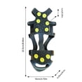 thumbnail image 3 of Ice Cleats for Shoes Stretch Over Boots Portable Lightweight Traction Gear for General on and Ice, 3 of 6