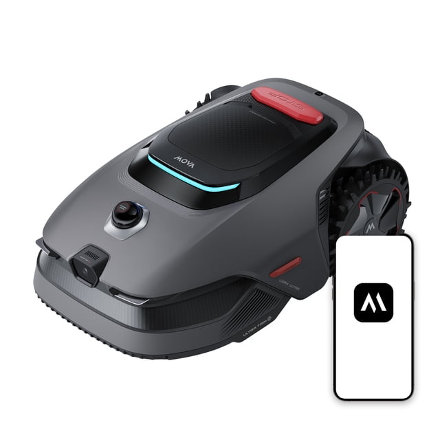 MOVA LiDAX Ultra 2000 Robotic Lawn Mower,Dual Mapping, Visional Navigation,Edge Cutting, Adjustable Cutting Height, Smart Obstacle Avoidance