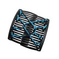 thumbnail image 1 of Women Stretchy Magic Hair Clip Double hair combs for long Slide Combs For Bun Updo Tools Blue, 1 of 6