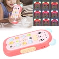 thumbnail image 1 of Cute Cartoon Style Baby Phone Toy with Soft Silicone Teether, Adaptable Volume, Light and Music, Suitable for 6+ Months, 1 of 7