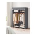 thumbnail image 2 of SONGMICS Closet Storage Organizer, Portable Wardrobe with Hanging Rods, Clothes Rack, Gray, 2 of 5