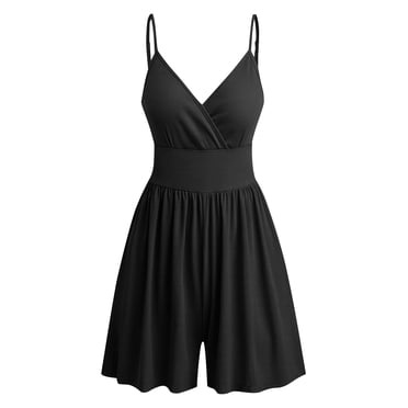 Limited Stock,Womens Summer Casual Romper Sleeveless Athletic Trendy Short Jumpsuit,Sleeveless, Athletic design, Trendy romper, Casual and comfortable for summer Trendy Everyday Look