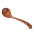 thumbnail image 2 of Long Handle Spoon, Glossy Edges Multifunctional Wooden Spoon Scratch Resistant With Hanging Hole For Food Stirring Type 2, 2 of 8