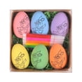 thumbnail image 1 of Easter Eggs Craft Decorations,Easter Egg Decorating Kit,White Plastic Eggs with Dye Kit,Easter Tree Ornaments,Plastic Eggs with Rope for Easter Decoration,Easter Egg Hunts ,Diy Painted Easter Eggs, 1 of 8