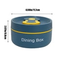 thumbnail image 3 of TopLLC Stainless Steel Insulated Lunch Box Japanese Style Lunch Box Portable Office Worker Student Lunch Box With Lid Portable Plastic lunch boxes, 3 of 6