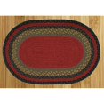 thumbnail image 1 of Capitol Earth Rugs 02-238 Tapis Tressé en Jute Bourgogne-Olive-Charbon, 1 of 1