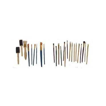 Value Pack Paint Brushes 25 pieces