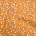 thumbnail image 1 of oneOone Georgette Viscose Orange2 Fabric Asian Floral Block Sewing Craft Projects Fabric Prints By Yard 42 Inch Wide, 1 of 3