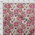 thumbnail image 3 of oneOone Velvet Light Gray Fabric Florals Craft Projects Decor Fabric Printed By The Yard 58 Inch Wide, 3 of 4