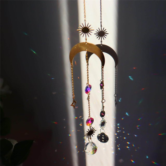 pitrice Crystal Wind Chime Home Hanging Fengshui Outdoor Decor Style 4