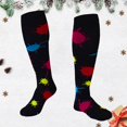 thumbnail image 2 of FhsagQ Socks Socks for Men Socks Exercise Stress Socks Elastic Socks Running Skipping Compression Socks Stockings Jacquard Calf Socks Socks for Men Plus Size Bodysuit Light Gray S, 2 of 3