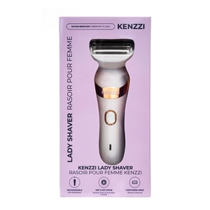 KENZZI Lady Shaver Rechargeable Electric Shaver for Women, Wet & Dry Use, Water-Resistant, Contouring Head