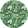 thumbnail image 1 of Ahgly Company Machine Washable Indoor Square Transitional Dark Forest Green Area Rugs, 3' Square, 1 of 7