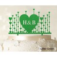 thumbnail image 1 of Monogram Cake Topper First Name Initial Heart Cake Topper, 1 of 1