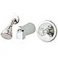 thumbnail image 2 of Homewerks Worldwide 210518 Robinet Combiné à Pointe de Laurier, Chrome, 2 of 2