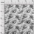 thumbnail image 2 of oneOone Polyester Spandex Black Fabric Floral Sewing Material Print Fabric By The Yard 56 Inch Wide, 2 of 4