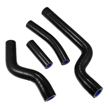Unique Bargains 4 Pcs Tuyau de Refroidissement de Radiateur en Silicone Noir pour Yamaha YZ250 YZ 250 2002-2013
