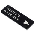 thumbnail image 1 of Unique Bargains Please Use Other Door Right Arrow Sign 6'x2' Self Adhesive Sticker Wall Plates Black, 1 of 6